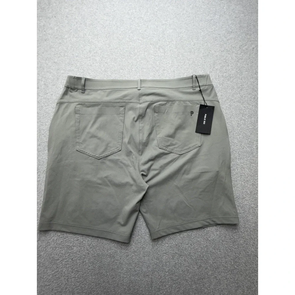 Public Rec Gamechanger Shorts Mens 40‎ Gray Chino Stretch 9 Inseam Casual Summer